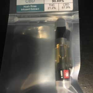 Mo Jave-Hush Rose Vape Cartridge #4111