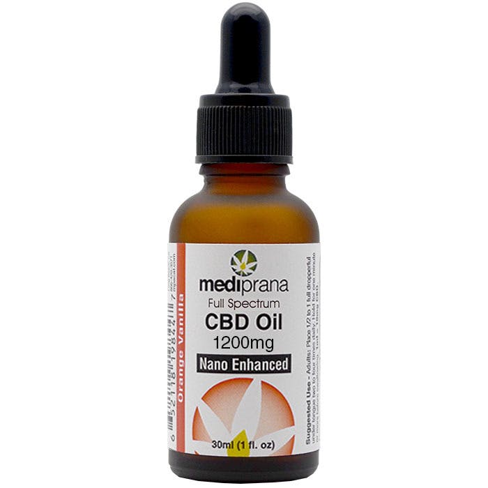 Orange Vanilla CBD Tincture: 1200mg CBD (Mediprana)