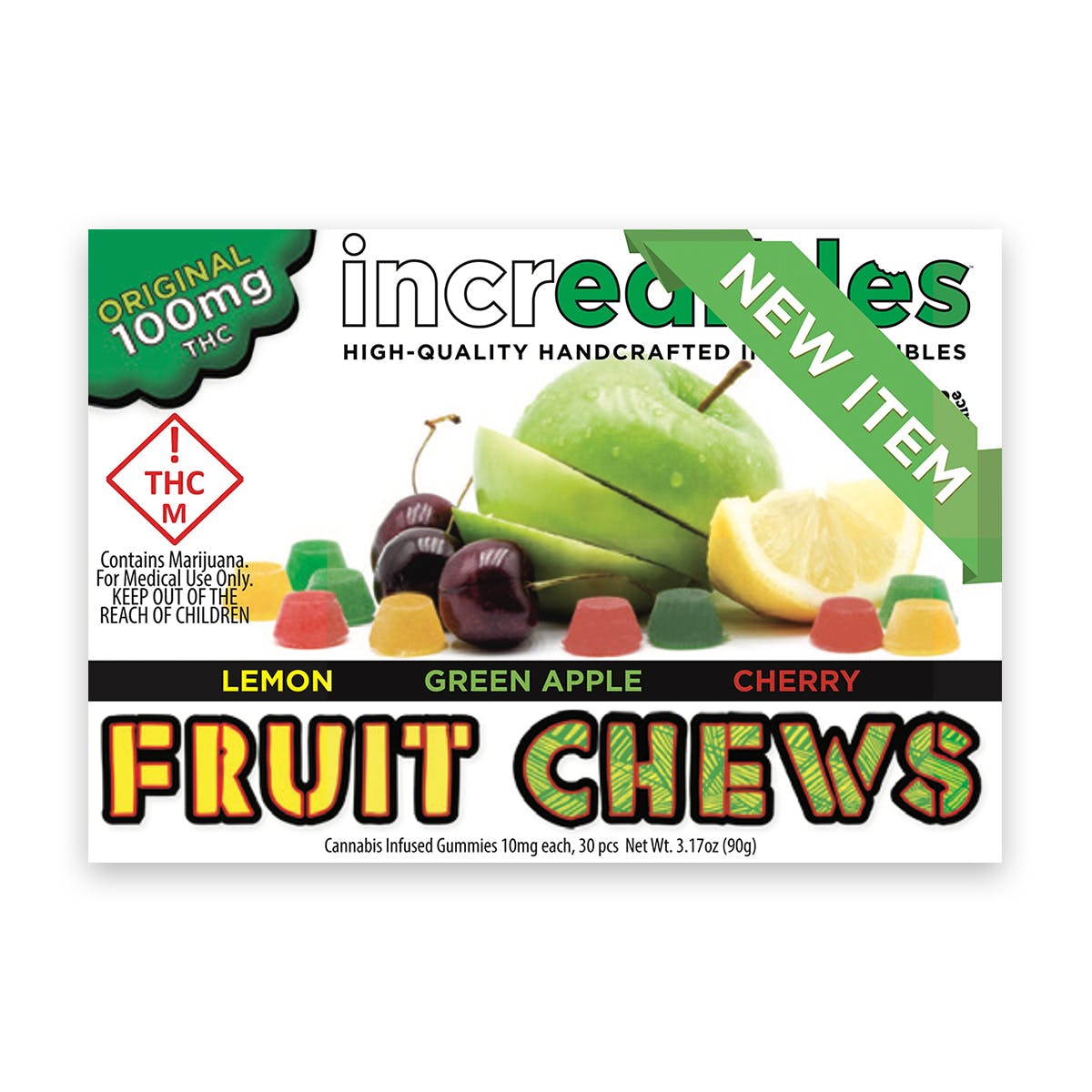 Original Fruit Chews, 100mg REC