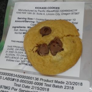 Pacific Wave THC White Chocolate Chip Kickass Cookie