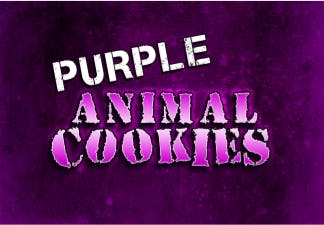 Purple Animal Cookies 16%