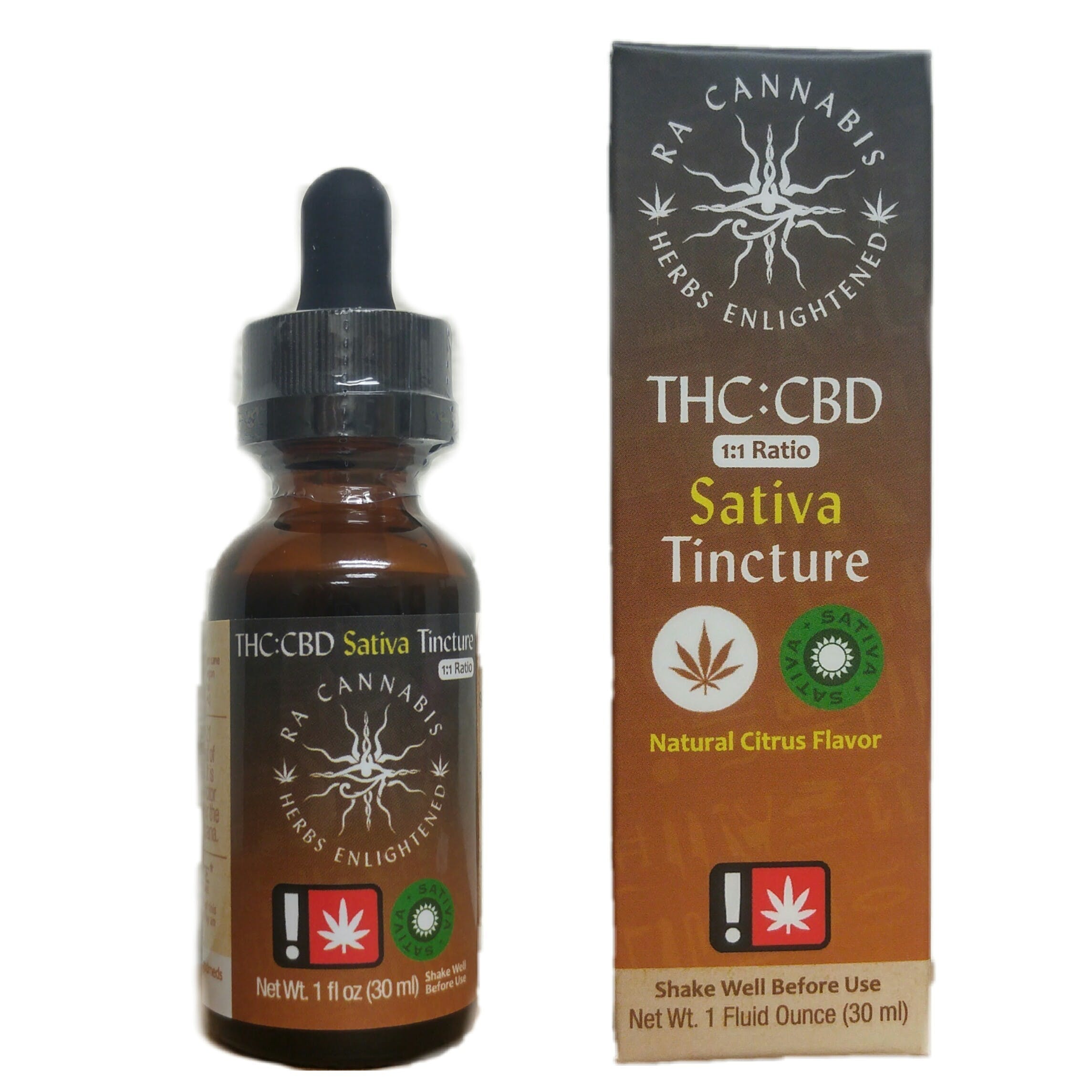 Ra Cannabis 1:1 CBD/THC Tincture (Sativa)