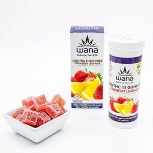 REC EDIBLE - Wana Strawberry Lemonade 1:1 Sour Gummies