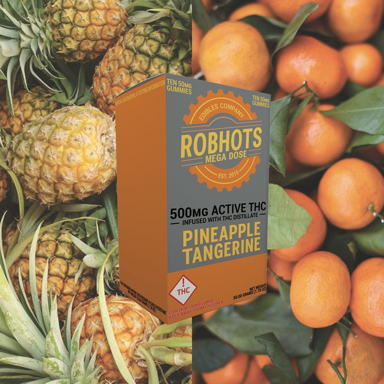 Robhots Pineapple Tangerine 500mg Gummies