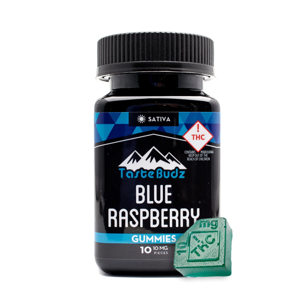 Sativa Blue Raspberry Gummies 100mg