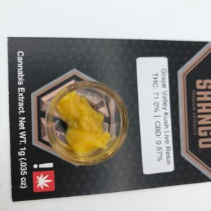 Shango - Live Resin - Grape Valley Kush 1g