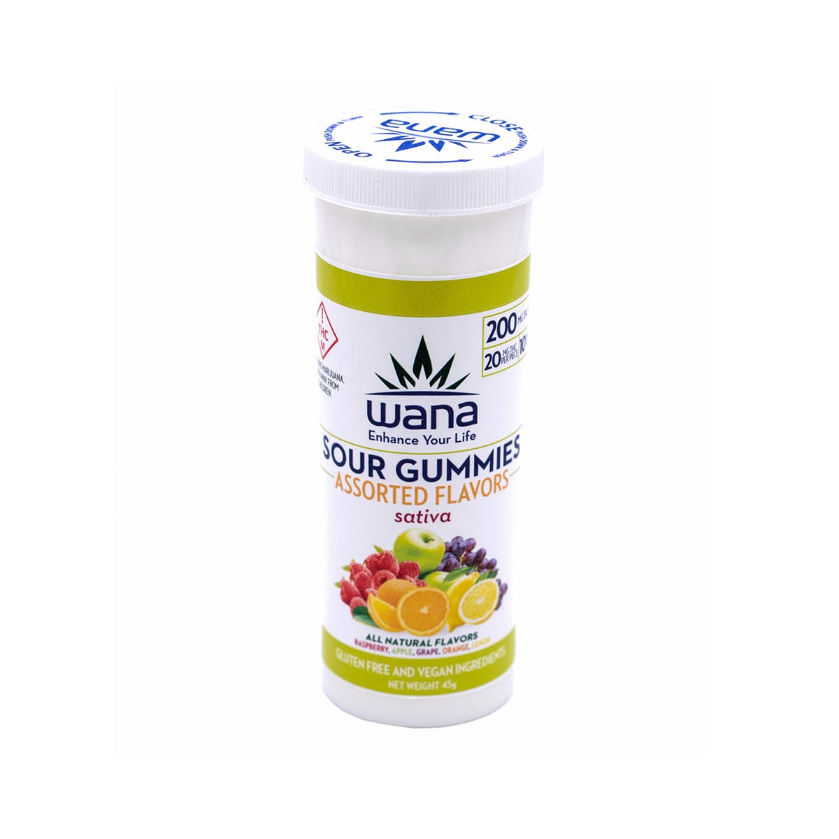 Sour Assorted Gummies 200mg - Sativa MED