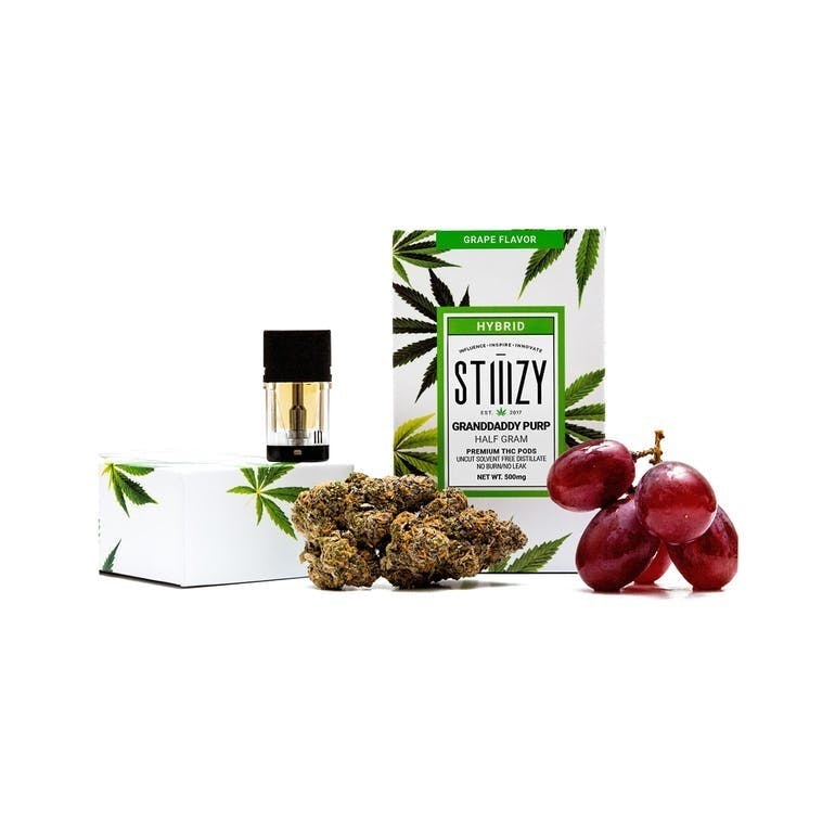 STIIIZY Granddaddy Purp - Grape Flavor Premium THC POD 1g