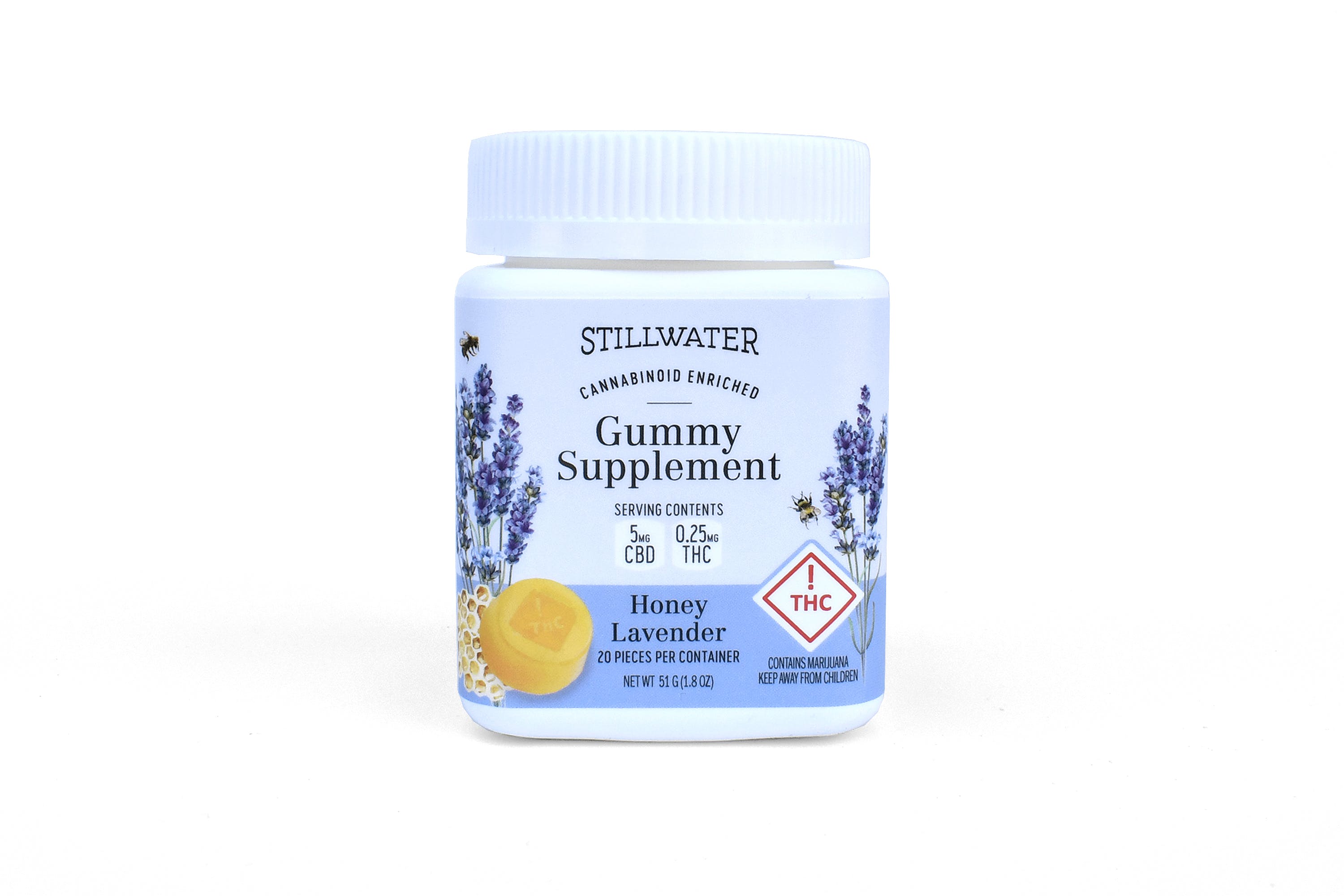 edible-stillwater-brands-honey-lavender-cbd-gummy-supplements-2c-100mg-cbd5mg-thc