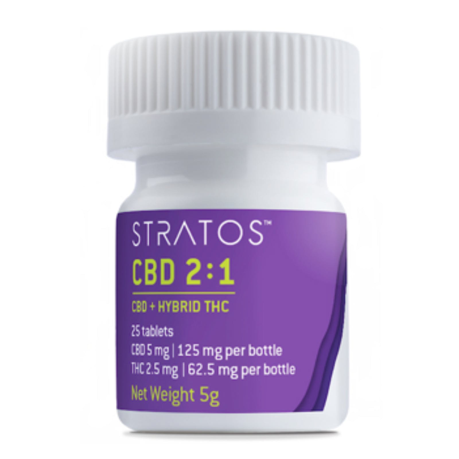 Stratos - CBD 2:1 (CBD + Hybrid THC) Capsules