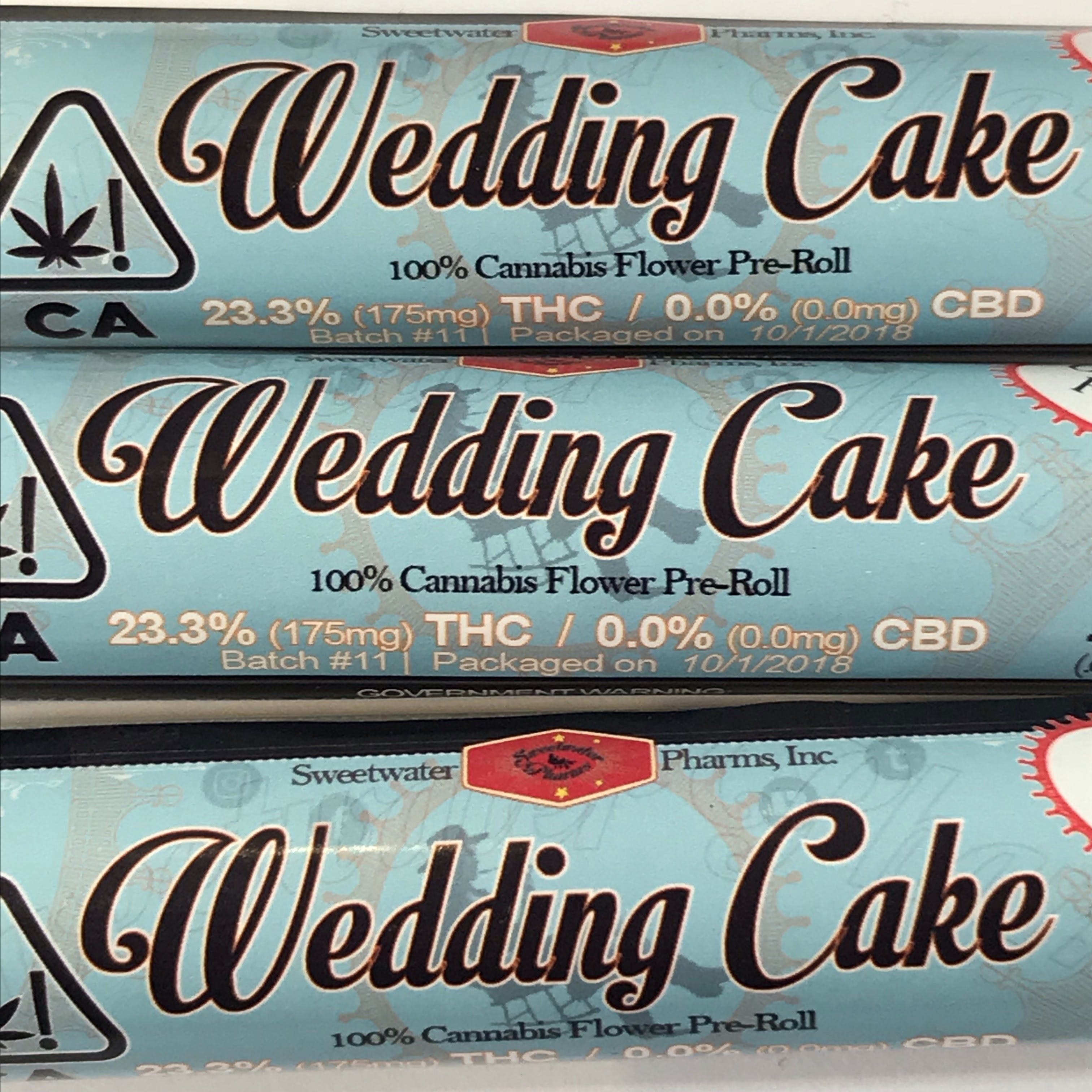 Sweetwater Pharms Wedding Cake preroll