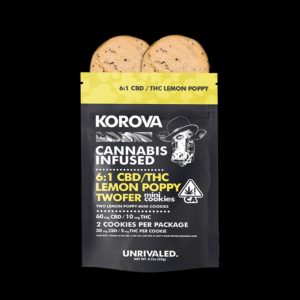 Twofer - 6:1 CBD / THC Lemon Poppy Mini Cookies