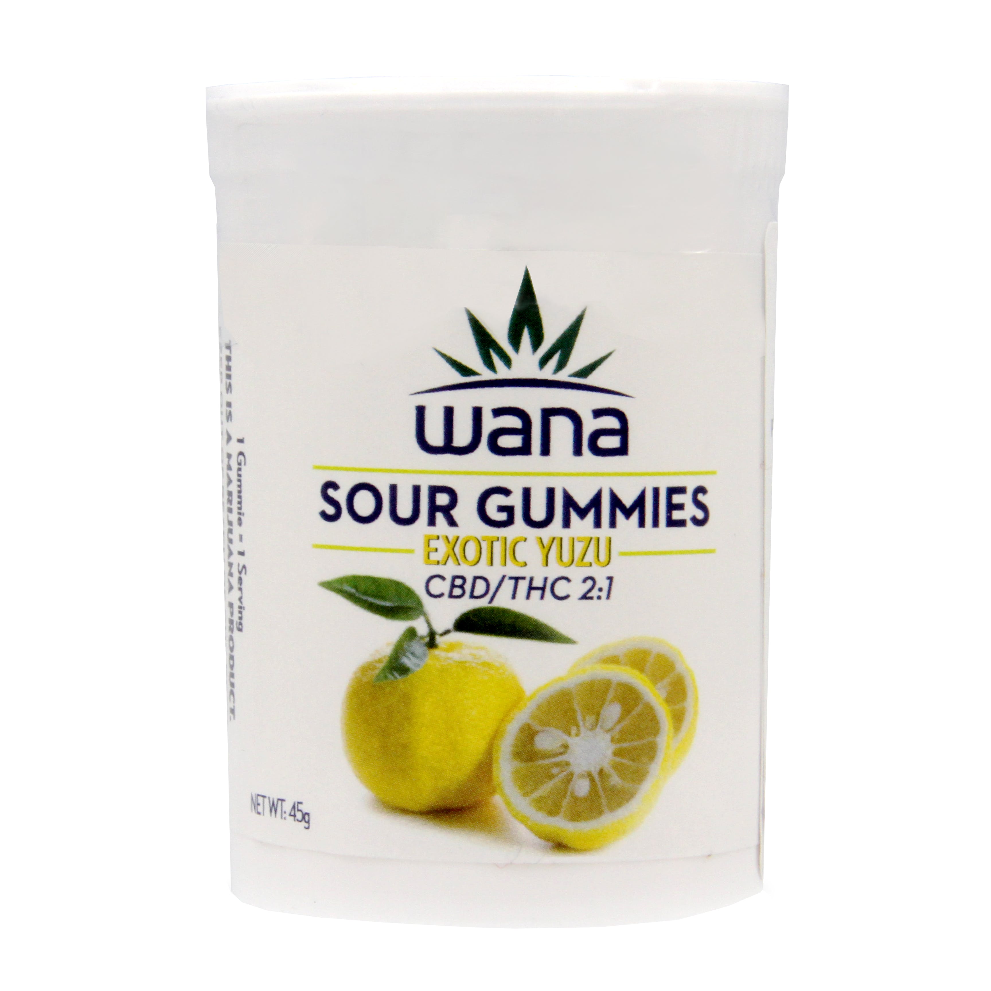 Wana - Sour Gummies - Exotic Yuzu - CBD/THC 2:1