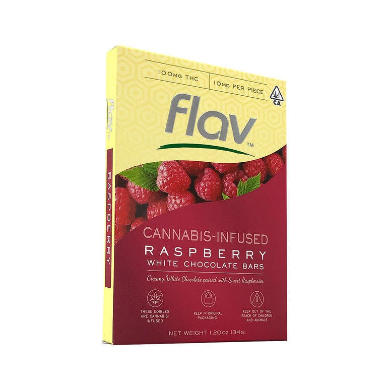 White Chocolate Bar - Raspberry 100mg